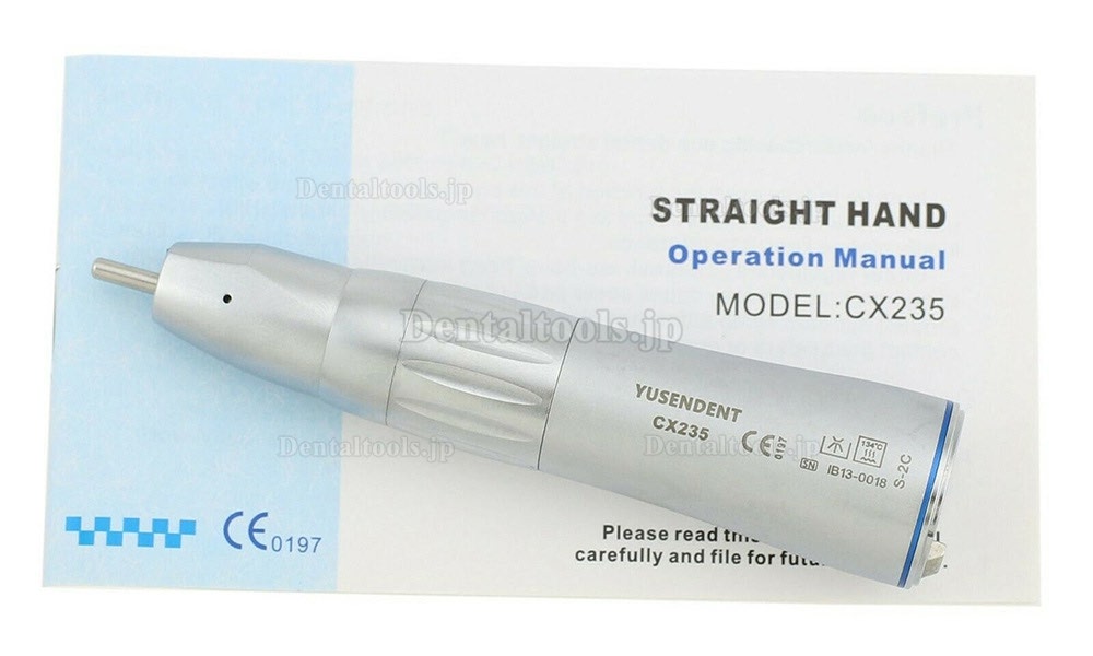 YUSENDENT®歯科用ストレートハンドピースCX235-2C（ライト付き、内部注水、NSKとコンパチブル）